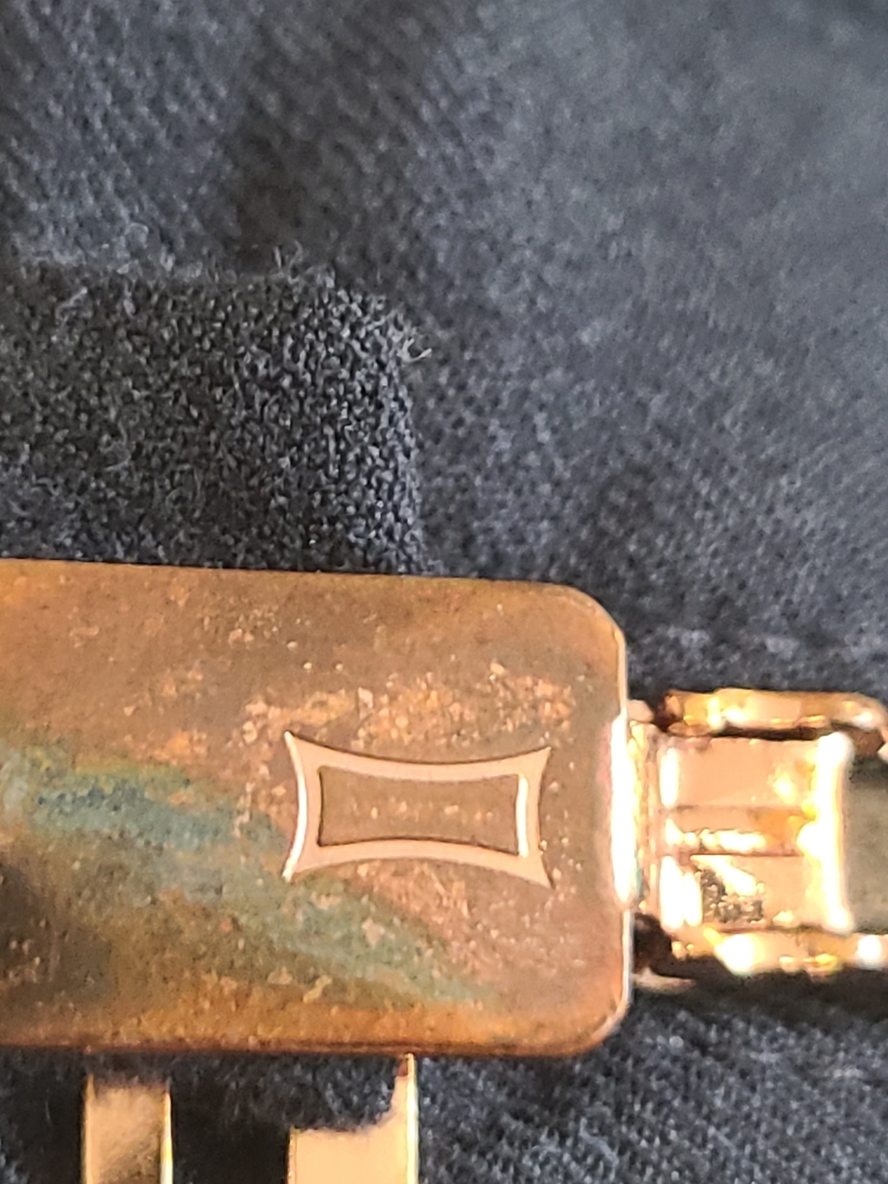 Kit and Ace Navy and Gold Tie Clip - Picture 11 of 16